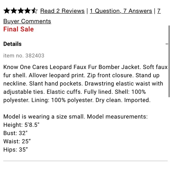 No.One.Cares. New Leopard Print Bomber Jacket  Fuzzy Soft Short Crop Size S - Picture 9 of 9